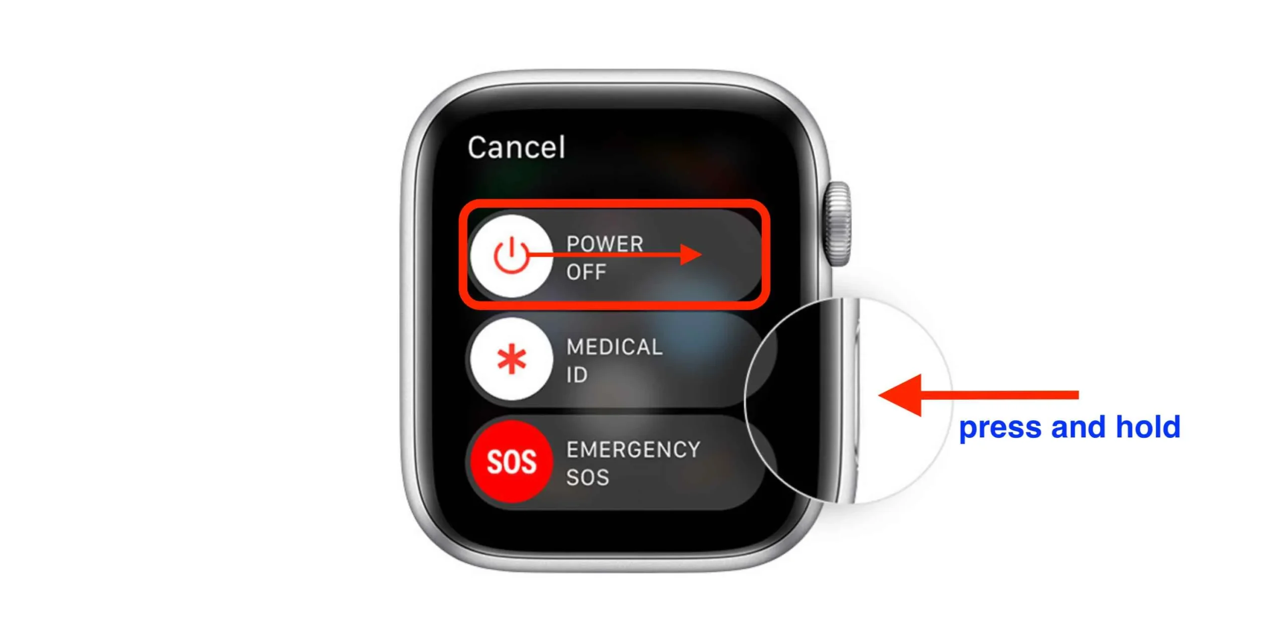 Restart Apple Watch to Fix Icloud COnnecting to server