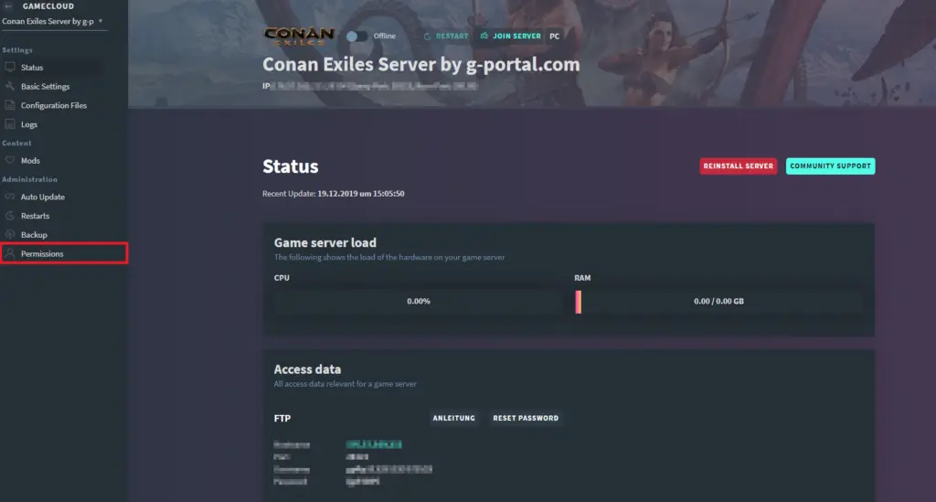 check G Portal Art Server to fix G Portal Server Not Responding Error