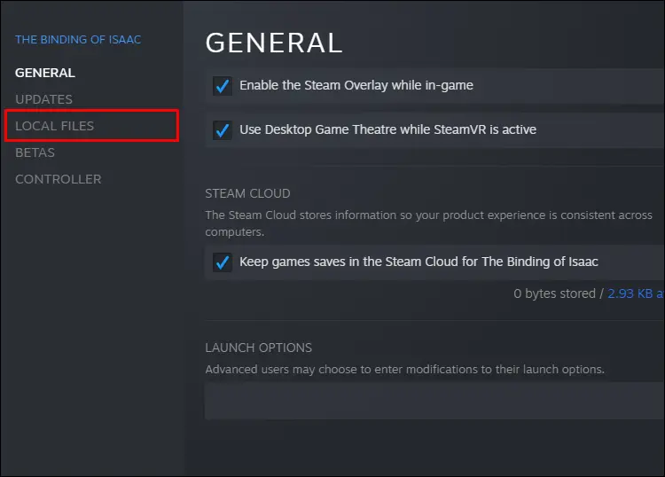 Check Local Files to fix the Cloud Sync Error on Steam Deck