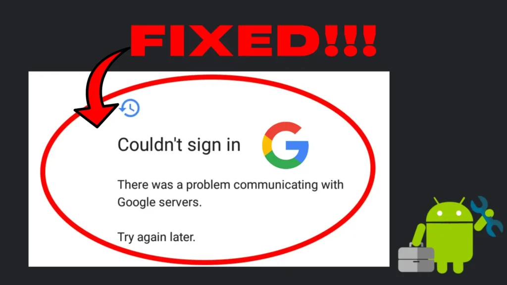 How to Fix Google Server Error